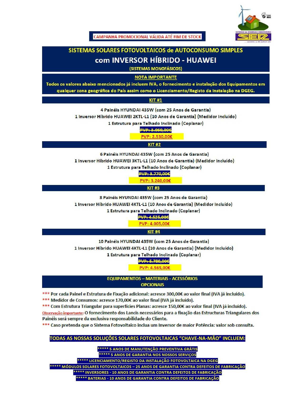 Autoconsumo Solar Fotovoltaico - Sistemas com Inversor Híbrido