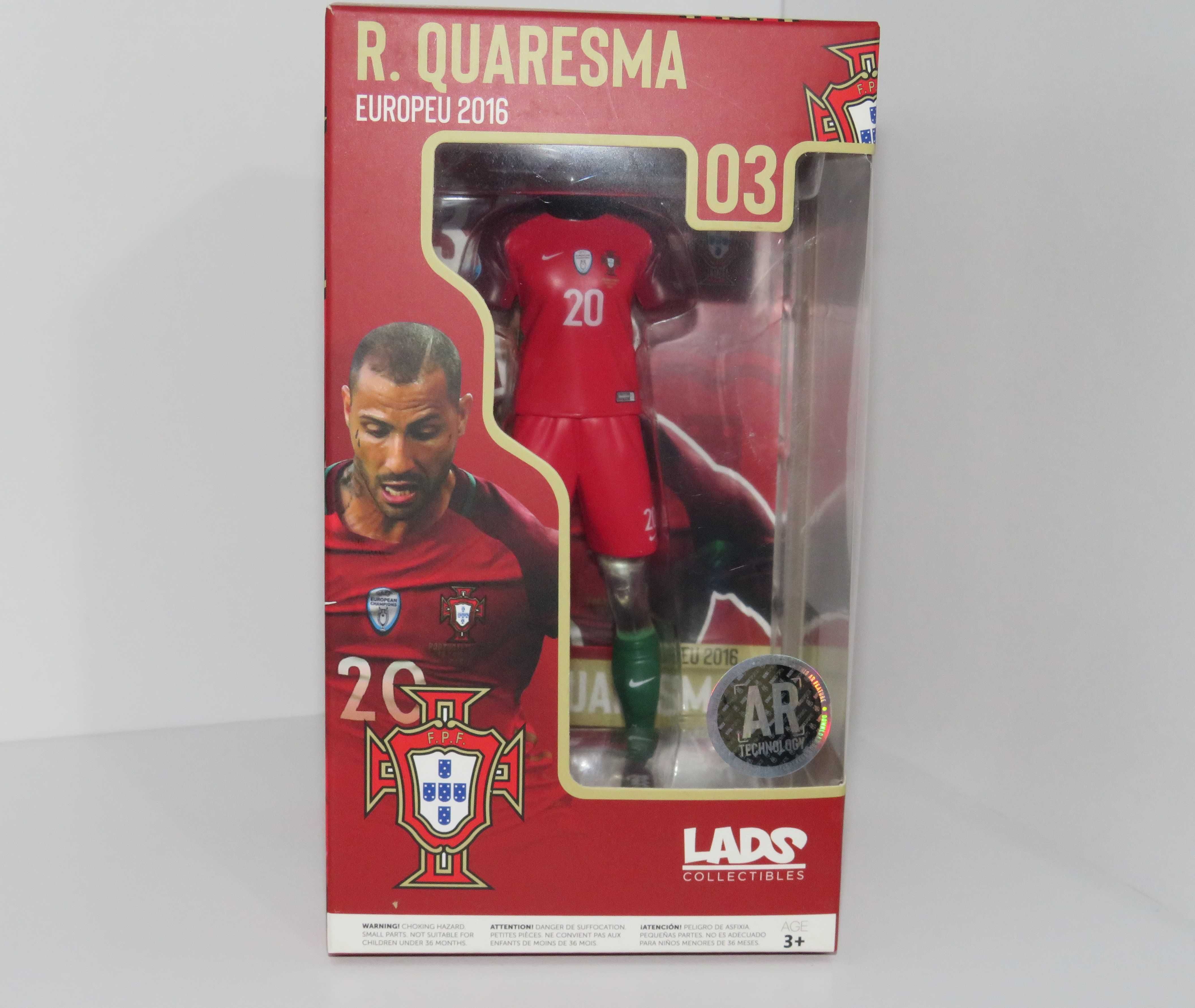 Figura R.Quaresma 03, Europeu 2016 Lads Collectibles Novo/Selado