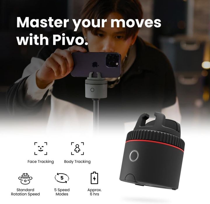 Кріплення для смартфона Pivo Pod Silver з автоматичним відстеженням