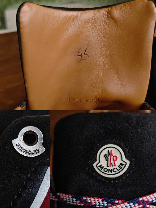 Moncler Fabien "Gucci" Black Leather Sneakers 44 размер 28 см