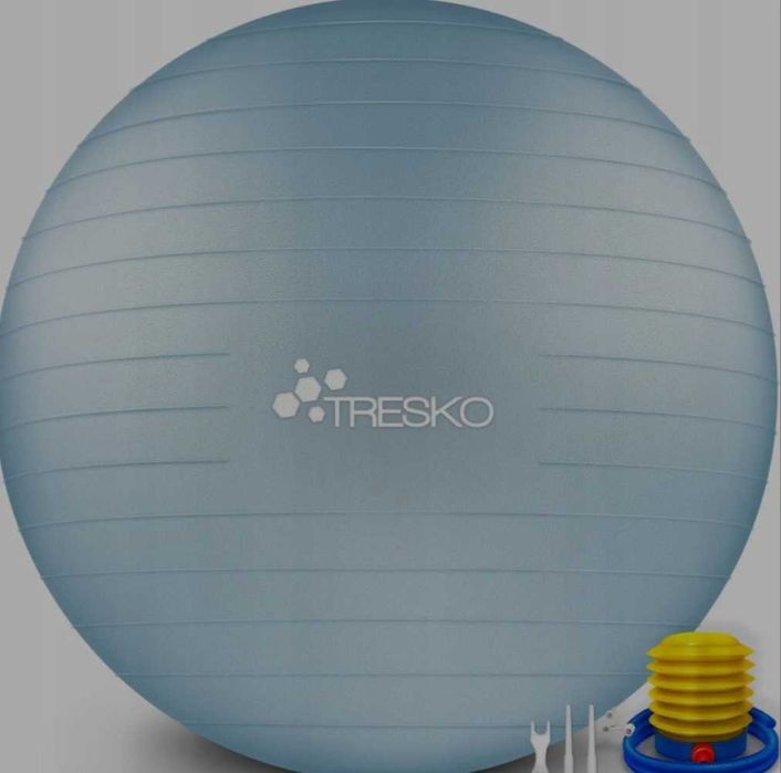 Piłka Gimnastyczna Fitness Joga 75cm Pompka Nośność 300kg Antypoślizg