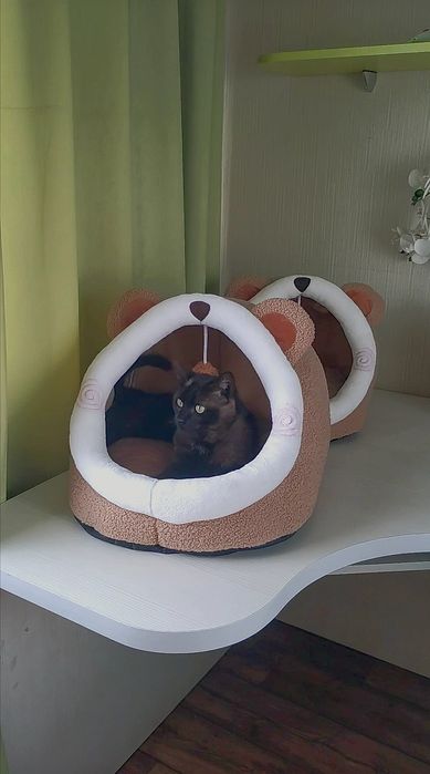 Домик,лежак,лежанка для кота,кішки,йорка,чіхуахуа до 6 кг. Два розміри