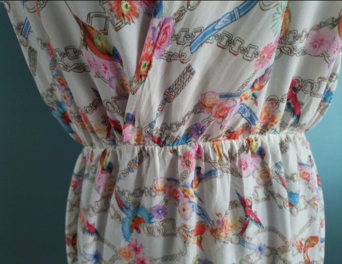 Asymetryczna letnia sukienka S/M :)