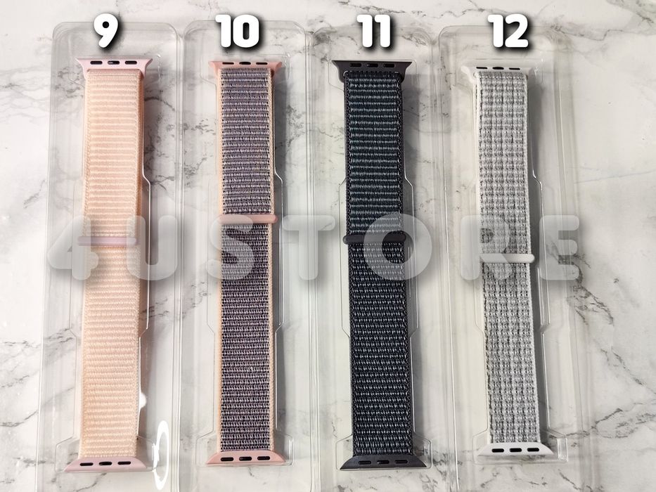 Ремешок Nylon Loop на Apple Watch 44 45 46 mm нейлоновый спортивный