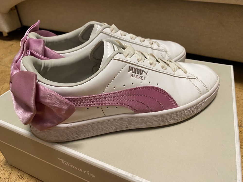 PUMA: Лакові фірмові кросівки, розмір 37,5