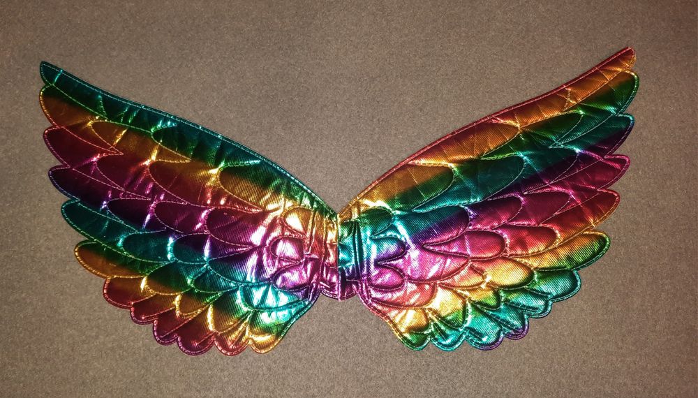 Skrzydła na bal przebierańców kolorowe lekkie dla dziewczynki dziecka