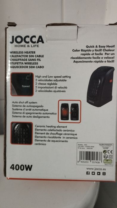 Aquecedor Joca 400w (NOVO)
