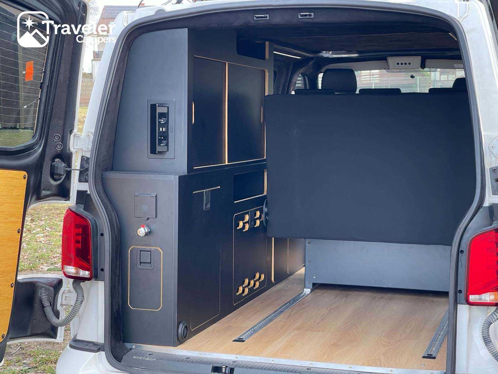 Zabudowy kempingowe Volkswagen Transporter T5 T6 przebudowy kampervan