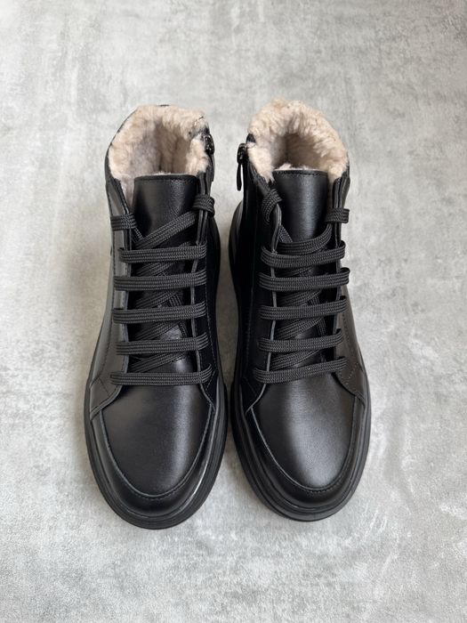 Зимові хайтопи черевики натуральна шкіра
