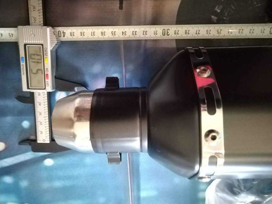 akrapovic - replica black mate ponteira de escape moto