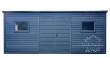 Schowek Domek Ogrodowy 6x2,5m  Drzwi 3x okno Antracyt  ID562