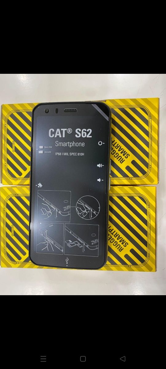 Cat s62 novo caterpillar rugged, water resistant, wireless charging