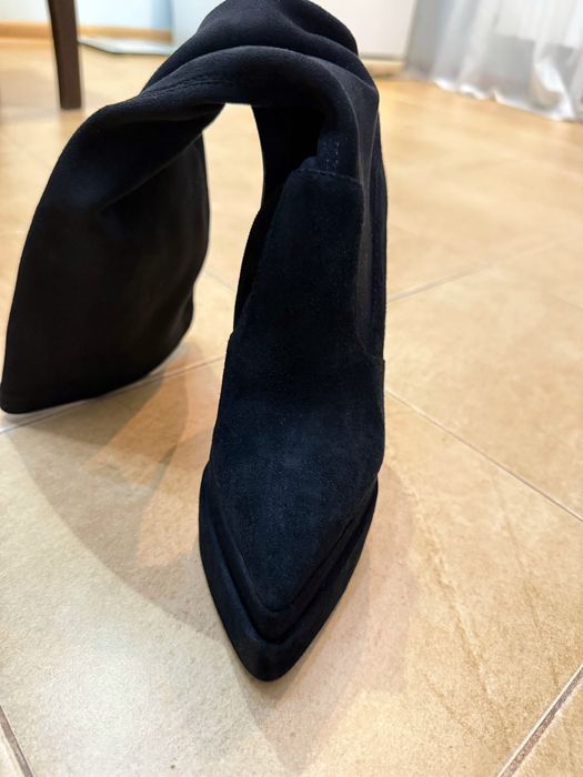 Сапоги замшеві жіночі