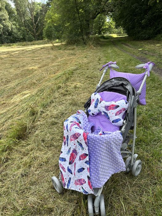 Wkładka do wózka Torba Kocyk Poduszka WYPRZEDAŻ piękny zestaw