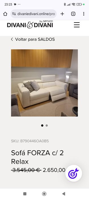 Sofá  e poltrona Divani e Divani