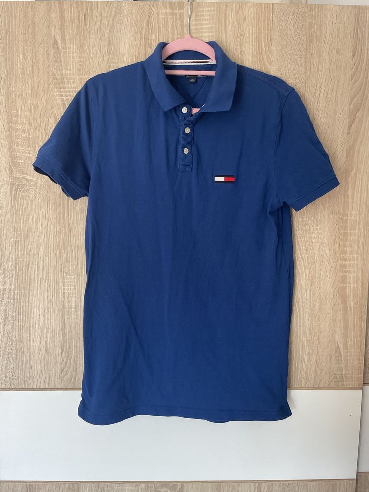 Koszulka Polo Tommy Hilfiger L nowa kolekcja duże logo viral damska