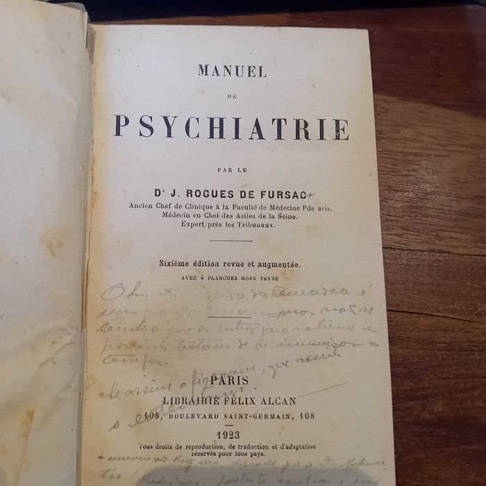 Fursac, Manuel de Psychiatrie 1923 (2 vol.)