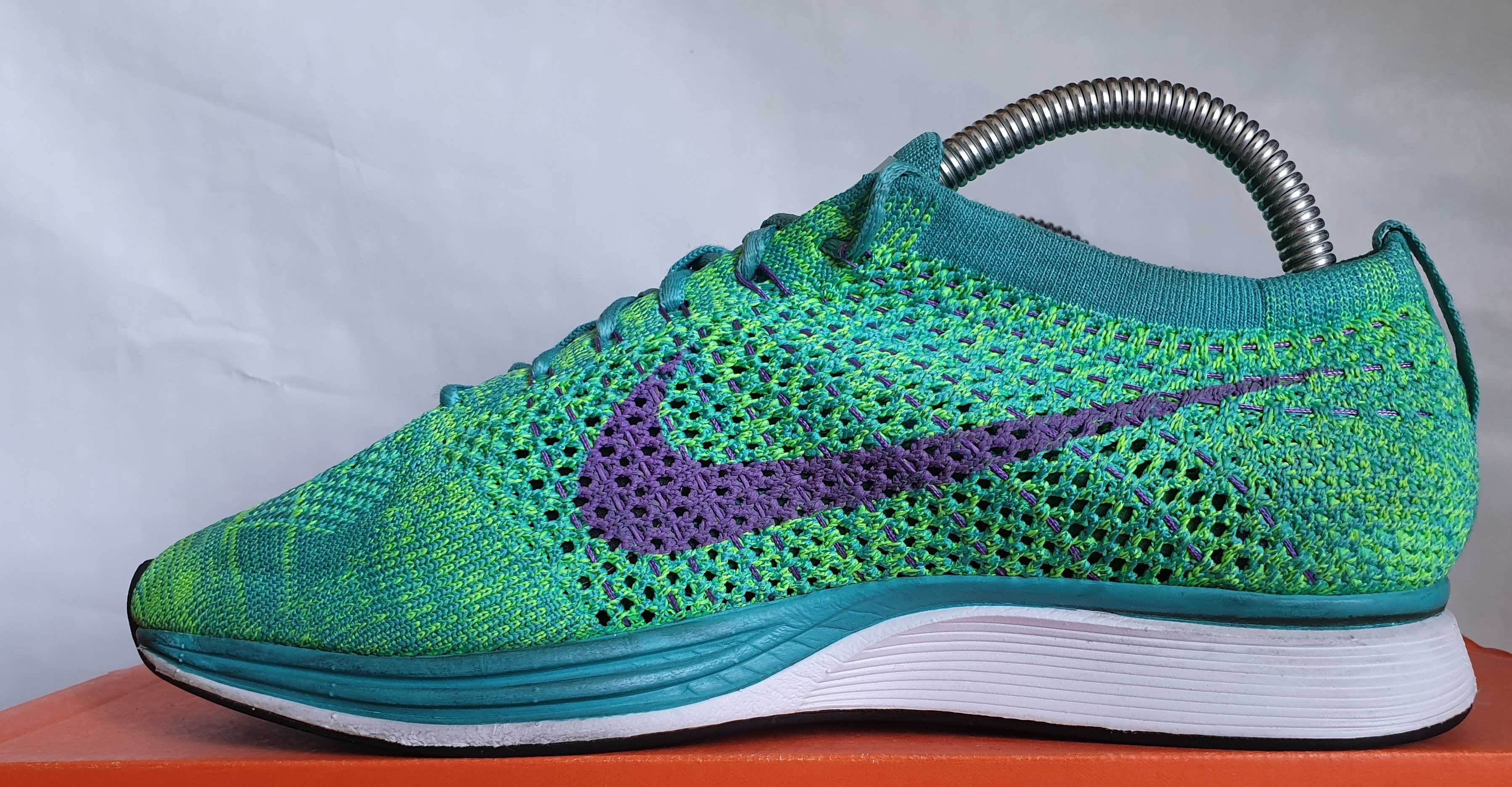 Nike Flyknit Racer Sport Turquoise Hyper Grape 2014 6.5US/39EUR/24.5CM