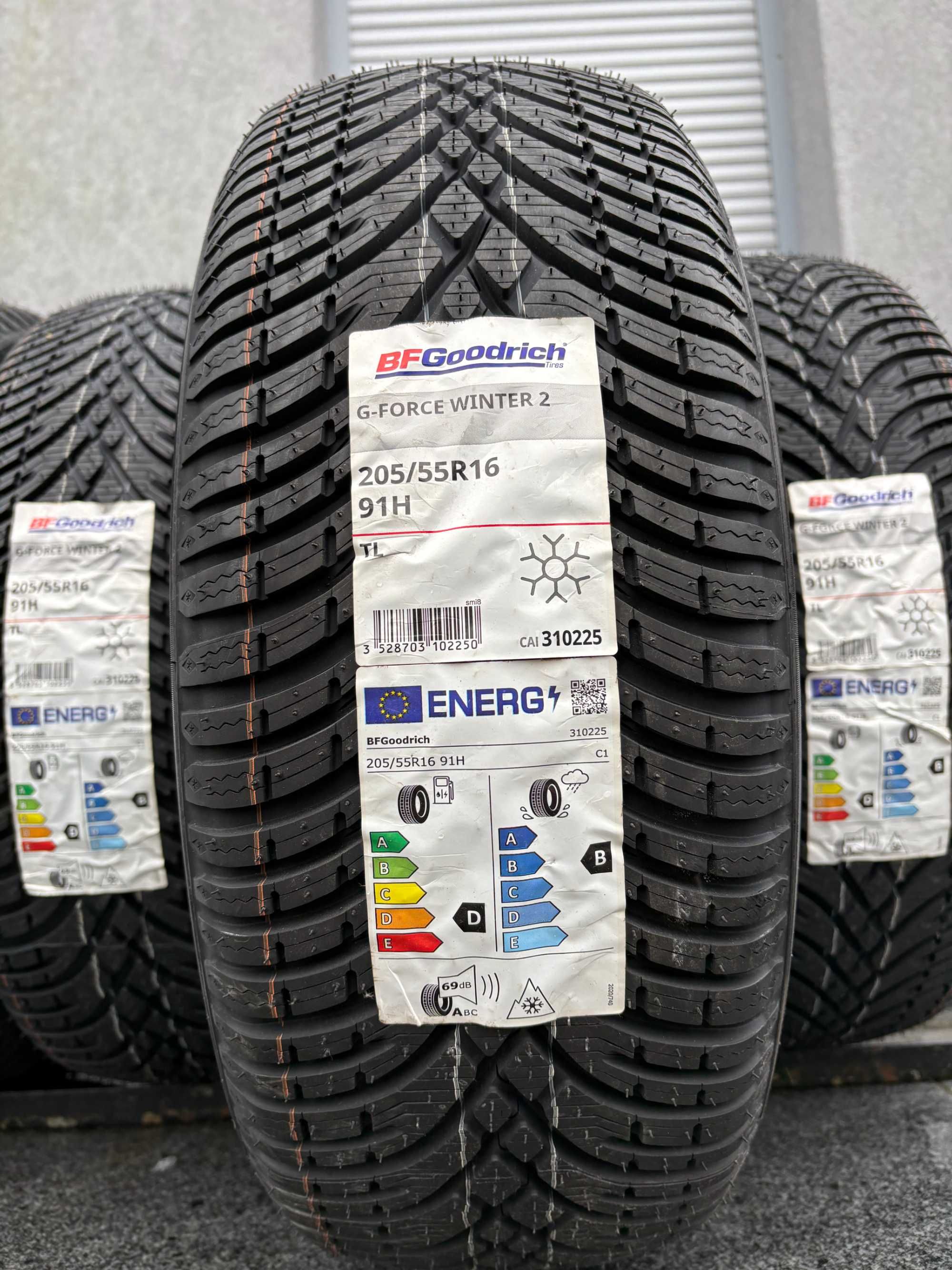 2szt zimowe 205/55R16 BfGoodrich G-FORCE Winter2 91H D,B,69db PREMIUM