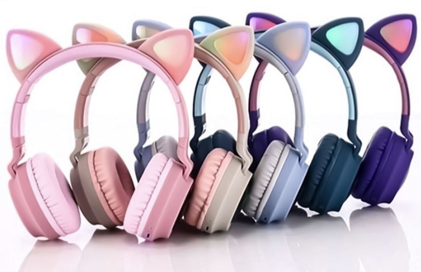 Headphone em formato unicórnio para crianças