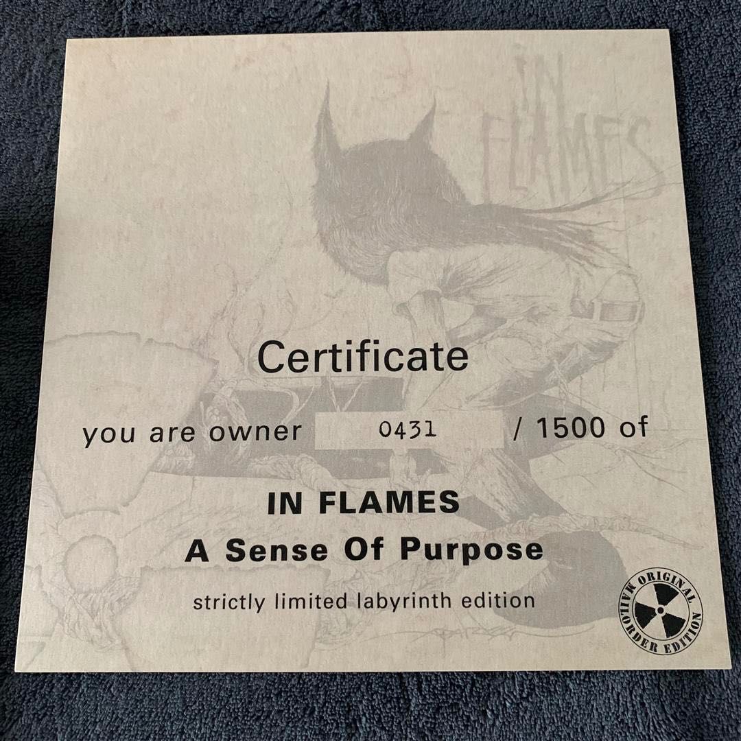 IN FLAMES - A Sense Of Purpose Ltd 2CD Labyrinth Edition / Numbered