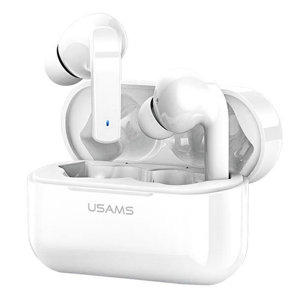 Usams Słuchawki Bluetooth 5.0 Tws Ly Series Anc Bezprzewodowe Biały