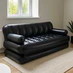 Materac Dmuchany Łóżko Dwuosobowe Bestway Czarne 5w1 188x152x64cm