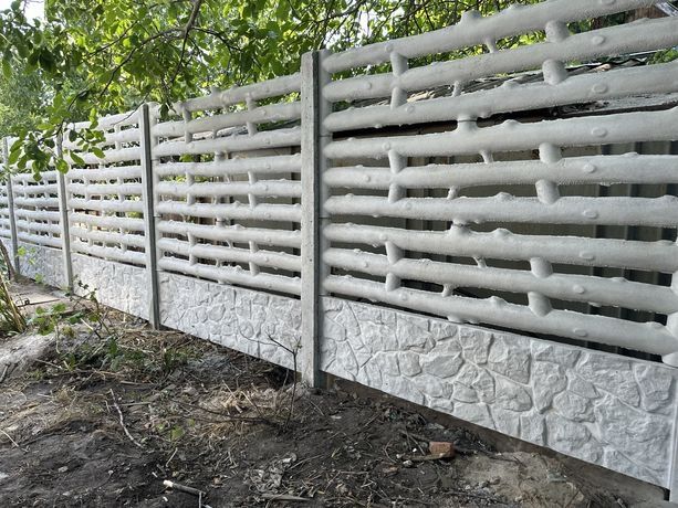 Еврозабор.Ворота.Забор Жалюзи,из профнастила.Пiдмурiвка бетонная.Днепр