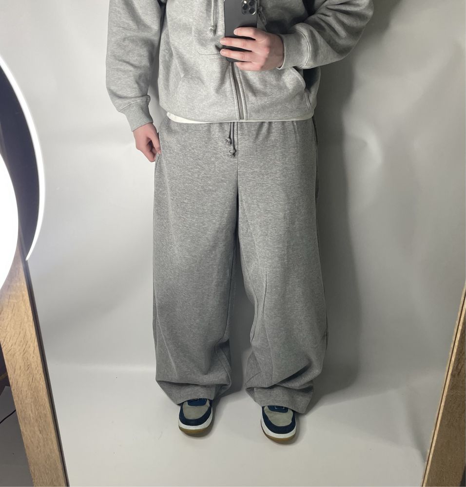 Широкі сірі спортивки Baggy Sweatpants широкие штаны balenc opium y2k
