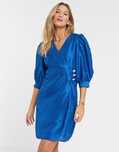 Синя міні-сукня з тафтою vero moda