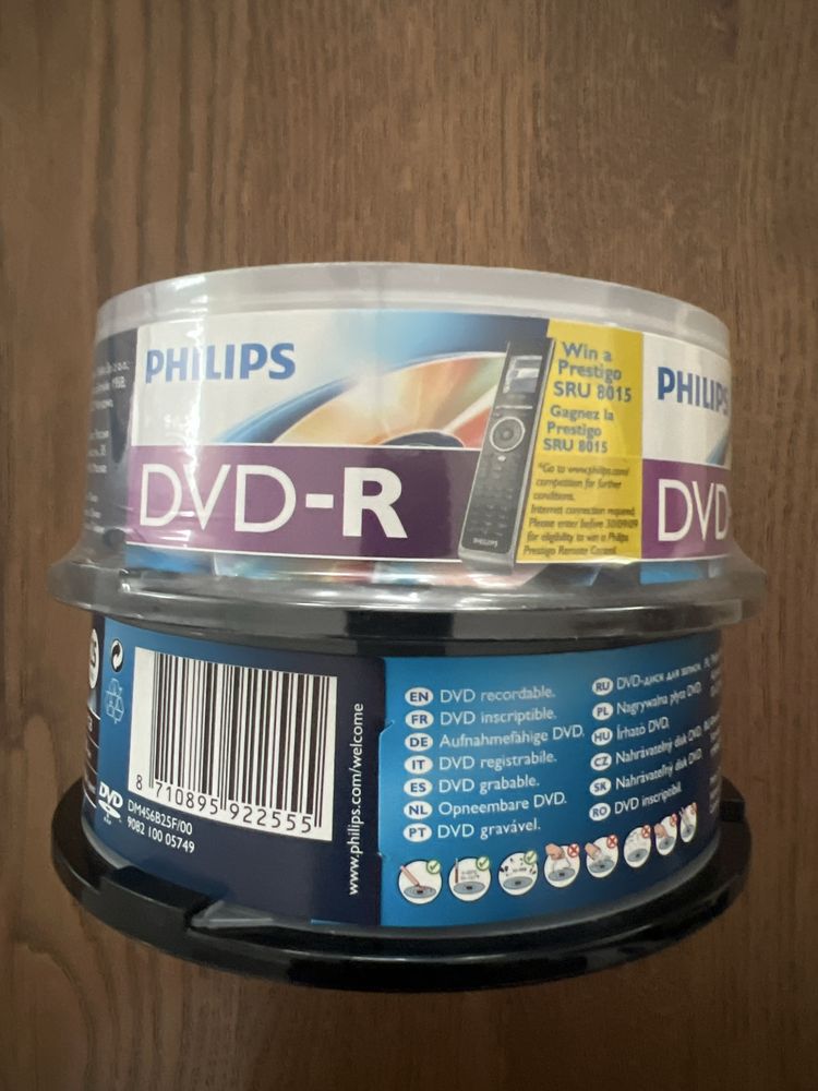 Nowe Philips DVD-R 4,7 GB 120 min 1-16x speed