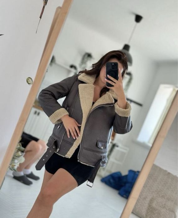 Дублянка жіноча тепла у стилі Зара(Zara)