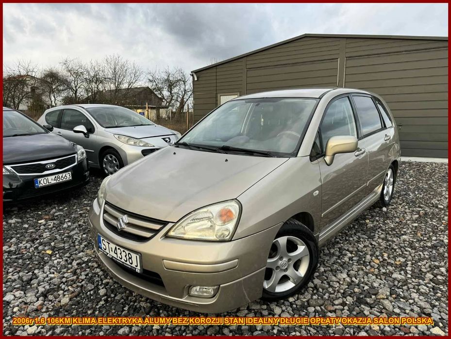 Suzuki Liana 2006r 1.6 Gaz Sekwencja Klima Alumy Bez Korozji Stan Wzorowy Salon PL