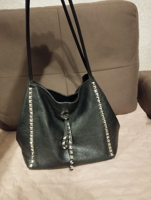 Шкіряна жіноча сумка в гарному стані