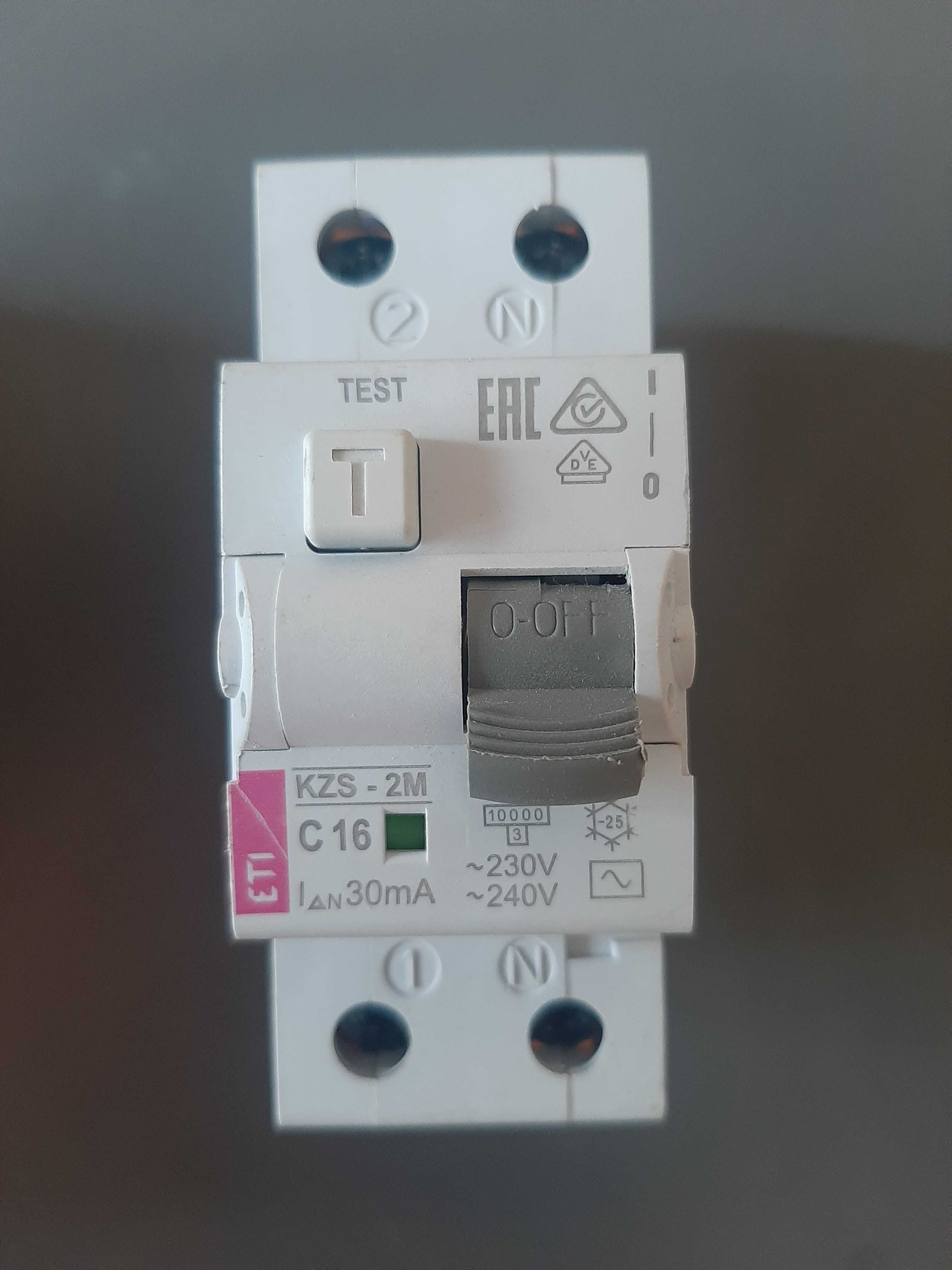 Диф. автомат ETI KZS-2M C 16/0,03 тип AC (10kA)