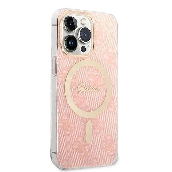 Etui Guess 4g Print MagSafe na iPhone 13 Pro Max + ładowarka indukcyjn