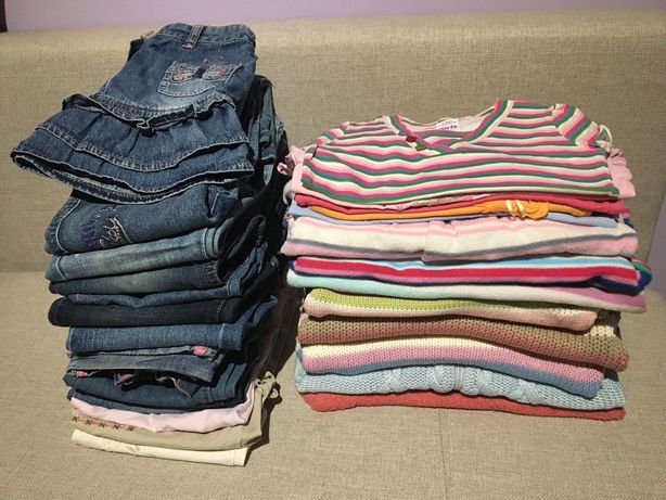 Mega paka ubranek 104 dziewczynka 3-4 lata bluzka bluza spodnie