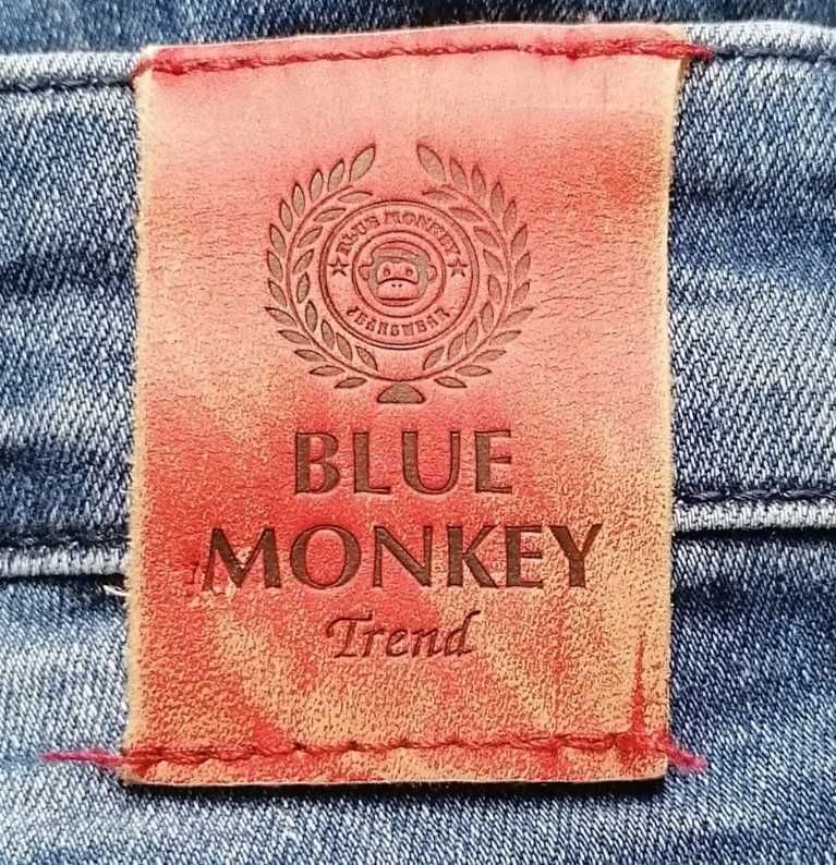 R) BLUE MONKEY oryginalne damskie spodnie jeansowe Roz.28/32