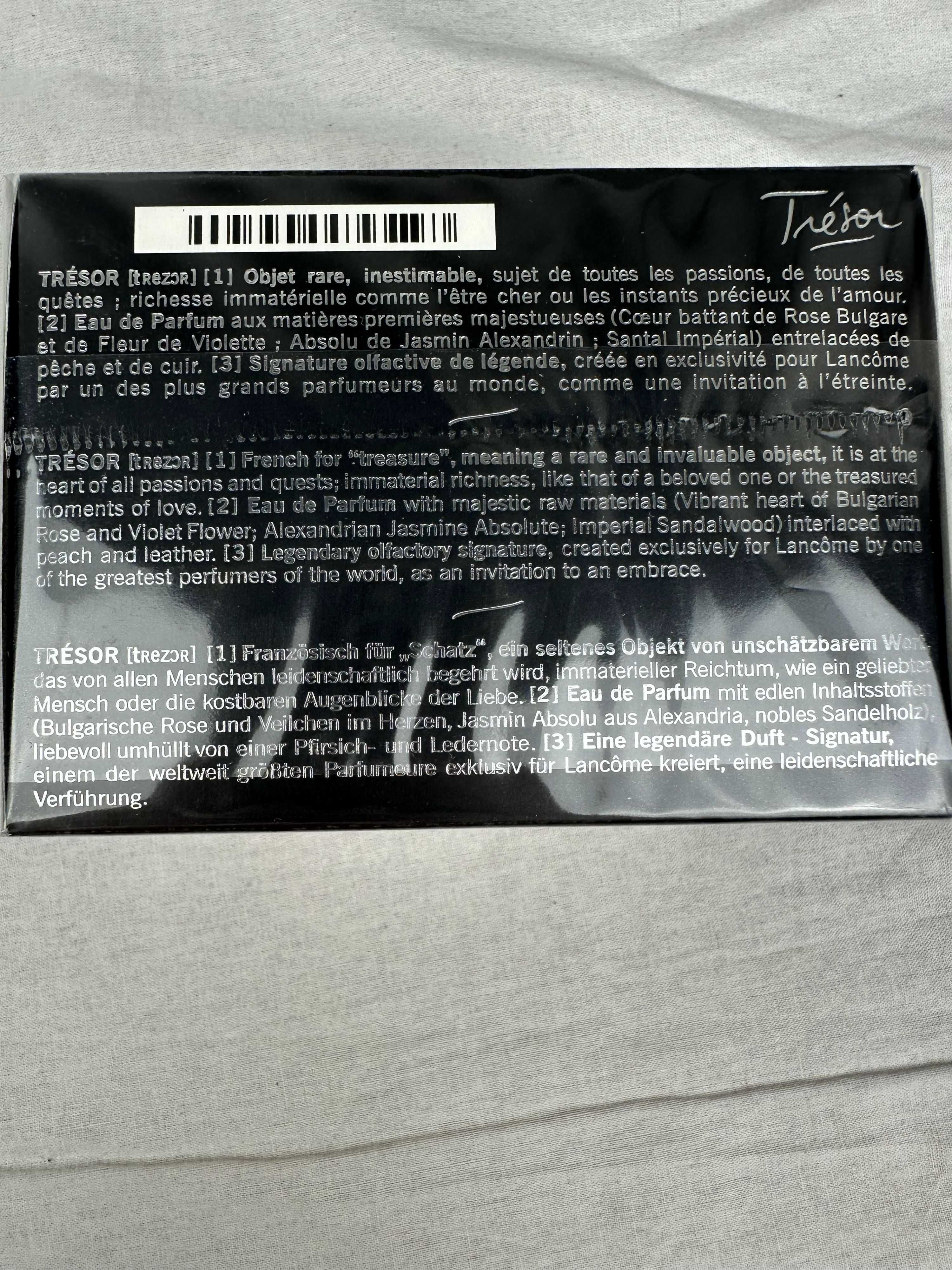 Perfumy Trésor Eau de Toilette Lancôme Nowe Folia 1/1 de parfum nowość