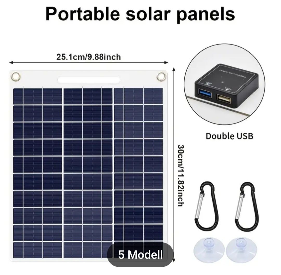 Портативні сонячні панелі. Павербанки.