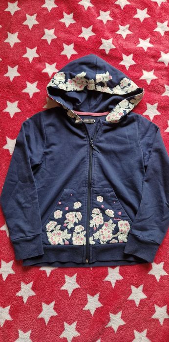 Granatowa bluza z kapturem 122 128 Endo