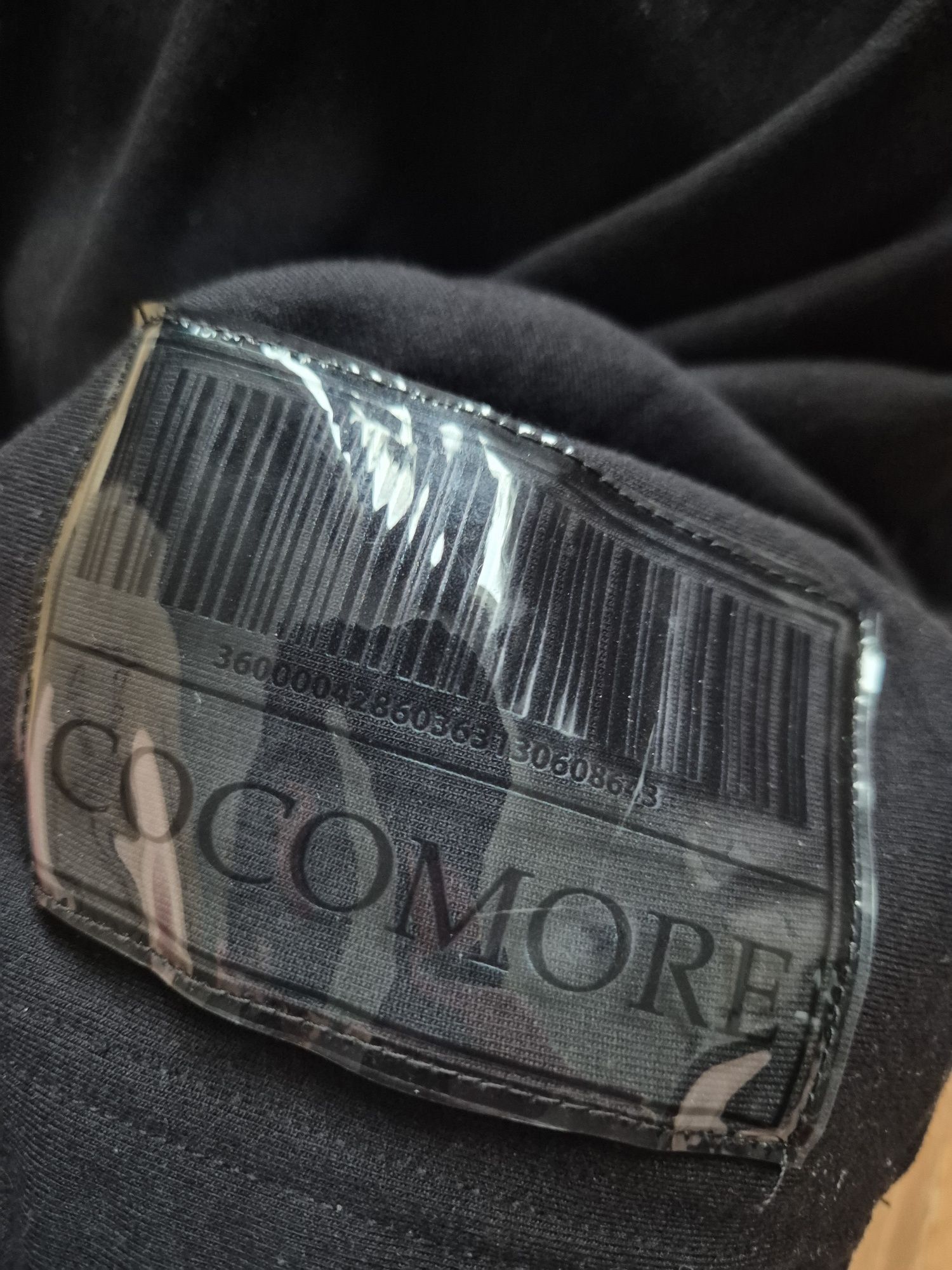 Czarna sukienka z kapturem Cocomore,r. L-XXL