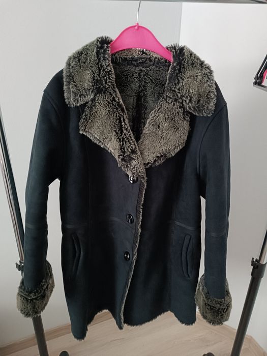 Kożuch futerko płaszcz damski kurtka 44 42 zimowa