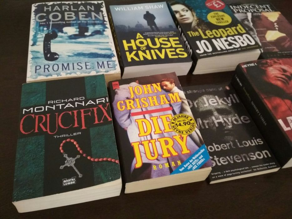 Coben Grisham Stieg Larsson Jo Nesbo Shaw Engelhard Dr Jekyll Mr Hyde
