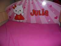 Lozeczko dzieciece 140x70 Hello Kitty (imie Julia)