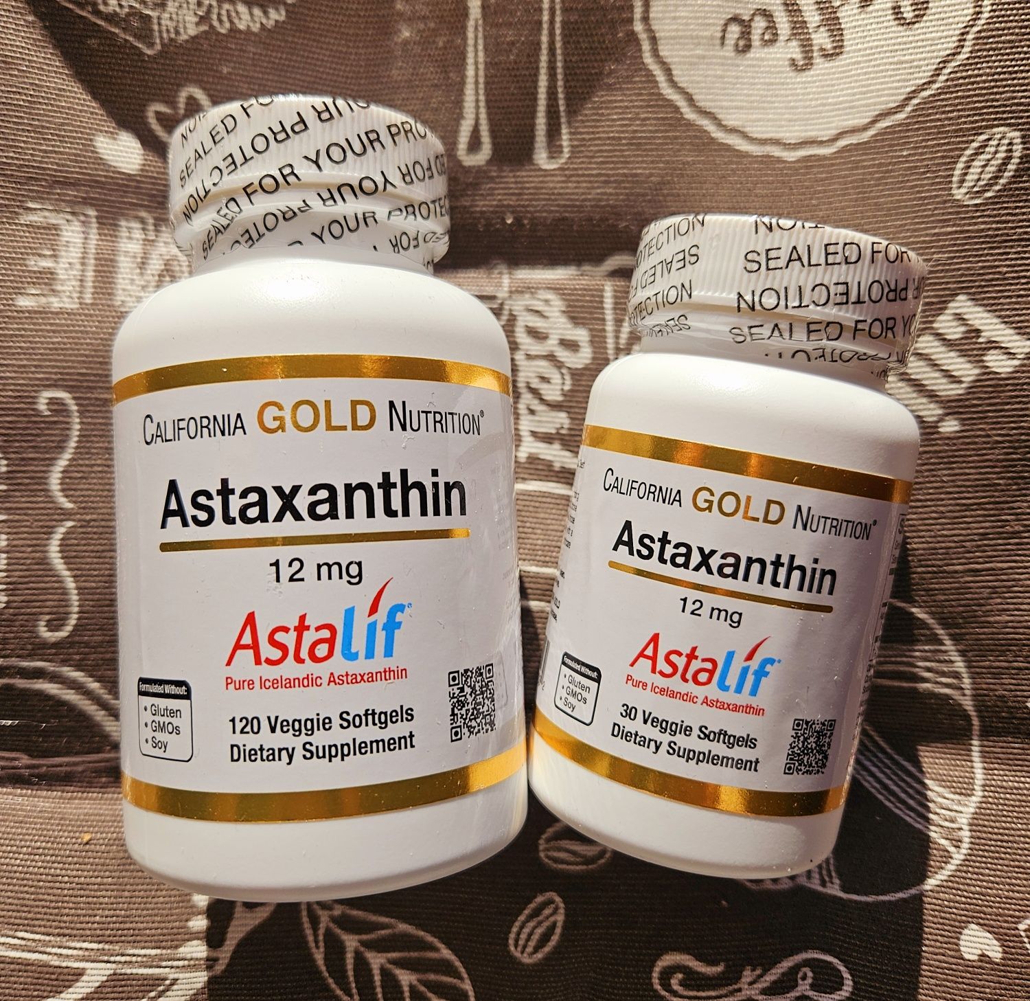 California Gold чистий астаксантин astalif astaxanthin 12 мг 30 120 шт