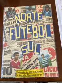Caderneta Cromos-Futebol-Norte-Sul-88-89-(Sorcacius)-Completa Nova