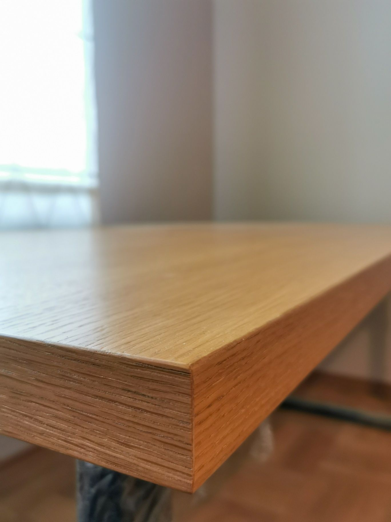 Stół fornirowany loft prostokąty okleina dębowa 180x90x78 cm