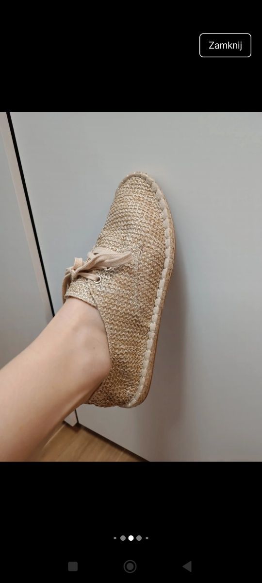 Espadryle plecione Asos