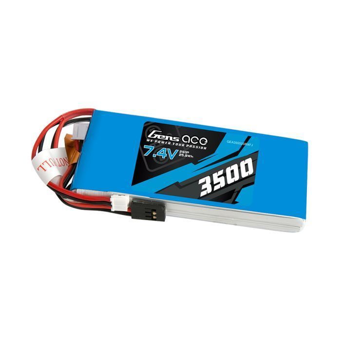 Akumulator Lipo Gens Ace 3500Mah 7,4V 1C 2S1P Rx/Tx